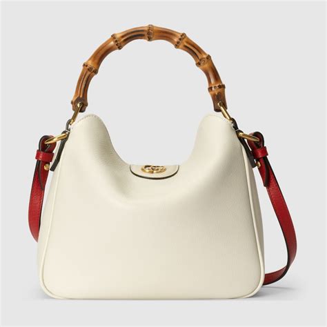 gucci ダイアナ スモール|Gucci Diana small shoulder bag in white leather .